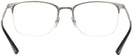 Square Matte Black/Silver Ray-Ban 6433 Single Vision Full Frame View #4