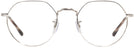 Round Silver Ray-Ban 6465 Single Vision Full Frame View #2