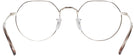 Round Silver Ray-Ban 6465 Progressive No-Lines View #4