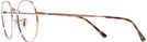 Round Silver Ray-Ban 6465 Single Vision Full Frame View #3