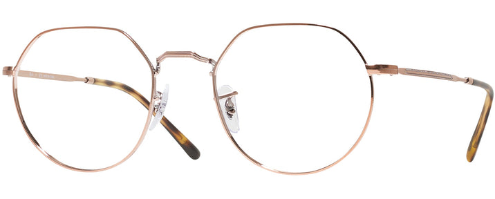 Round Copper Ray-Ban 6465 Progressive No-Lines View #1