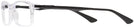 Rectangle Transparent Ray-Ban 7017 Single Vision Full Frame View #3