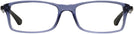 Rectangle Trans Blue Ray-Ban 7017 Single Vision Full Frame View #2