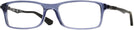 Rectangle Trans Blue Ray-Ban 7017 Single Vision Full Frame View #1