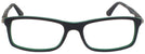 Rectangle Black/Green Tea Ray-Ban 7017 Single Vision Full Frame View #2