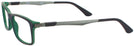 Rectangle Black/Green Tea Ray-Ban 7017 Single Vision Full Frame View #3