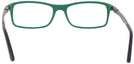Rectangle Black/Green Tea Ray-Ban 7017 Single Vision Full Frame View #4