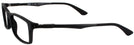 Rectangle Matte Black Ray-Ban 7017 Single Vision Full Frame View #3