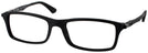 Rectangle Matte Black Ray-Ban 7017 Single Vision Full Frame View #1