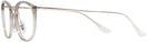 Round Trans Grey Ray-Ban 7140 Computer Style Progressive View #3