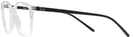 Square Transparent Ray-Ban 7185 Single Vision Full Frame View #3