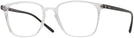 Square Transparent Ray-Ban 7185 Single Vision Full Frame View #1