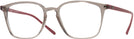 Square Trans Grey Ray-Ban 7185 Single Vision Full Frame View #1