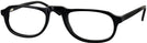 Rectangle Black CEO Single Vision Half Frame View #1