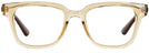 Square Transparent Light Brown Ray-Ban 4323V Single Vision Full Frame View #2