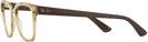Square Transparent Light Brown Ray-Ban 4323V Single Vision Full Frame View #3