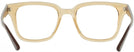 Square Transparent Light Brown Ray-Ban 4323V Single Vision Full Frame View #4