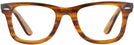 Wayfarer Stripped Red Havana Ray-Ban 4340V Progressive No-Lines View #2
