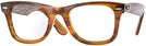 Wayfarer Stripped Red Havana Ray-Ban 4340V Progressive No-Lines View #1