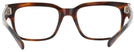 Square Stripped Red Havana Ray-Ban 5388 Computer Style Progressive View #4