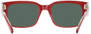 Square Red Trans Grey Ray-Ban 5388L Progressive Reading Sunglasses View #4