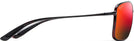 Rectangle Red And Black Tortoise/Hawaii Lava Lens Maui Jim Kaupo Gap 437 View #3