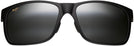 Square Matte Black/grey Lens Maui Jim Red Sands 432 View #2