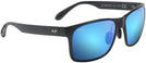 Square Matte Black/Blue Mirror Lens Maui Jim Red Sands 432 View #1