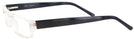 Rectangle Crystal / Black Seattle Eyeworks 933 Single Vision Half Frame View #3