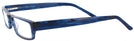 Rectangle Slate Blue Seattle Eyeworks 933 Single Vision Half Frame View #3