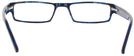 Rectangle Slate Blue Seattle Eyeworks 933 Single Vision Half Frame View #4