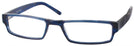 Rectangle Slate Blue Seattle Eyeworks 933 Single Vision Half Frame View #1