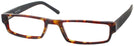 Rectangle Tortoise/Black Seattle Eyeworks 933 Single Vision Half Frame View #1