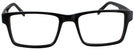 Square Powerful Black Seattle Eyeworks 945 Progressive No-Lines View #2
