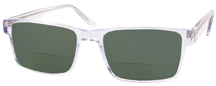 Square Crystal Clear Intent Seattle Eyeworks 945 Bifocal Reading Sunglasses View #1