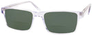 Square Crystal Clear Intent Seattle Eyeworks 945 Bifocal Reading Sunglasses View #1