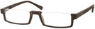 Rectangle Walnut Seattle Eyeworks 956 Single Vision Half Frame View #1