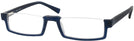 Rectangle Dark Ash Seattle Eyeworks 956 Single Vision Half Frame View #1