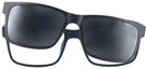 Rectangle Matte Black Seattle Eyeworks 960 with Clip Single Vision Full Frame View #2