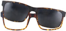 Rectangle Matte Tortoise Seattle Eyeworks 960 with Clip Single Vision Full Frame View #2