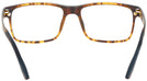 Rectangle Matte Tortoise Seattle Eyeworks 960 with Clip Single Vision Full Frame View #4