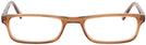 Rectangle Amber Seattle Eyeworks 963 Single Vision Half Frame View #2