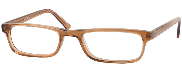 Rectangle Amber Seattle Eyeworks 963 Single Vision Half Frame View #1