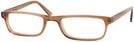 Rectangle Amber Seattle Eyeworks 963 Single Vision Half Frame View #1