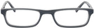 Rectangle Grey Slate Seattle Eyeworks 963 Single Vision Half Frame View #2