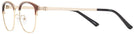 Square,Round Brown/gold Seattle Eyeworks 979 Progressive No-Lines View #3
