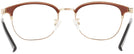Square,Round Brown/gold Seattle Eyeworks 979 Progressive No-Lines View #4