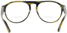 Round,Aviator Havana Yellow Pointille W/ Blue Starck SH5024 Bifocal w/ FREE Non-Glare View #4
