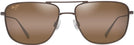 Aviator Satin Sepia/HCL Lens Maui Jim Mikioi 887 View #2