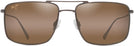 Rectangle Satin Sepia/HCL Lens Maui Jim Aeko 886 View #2
